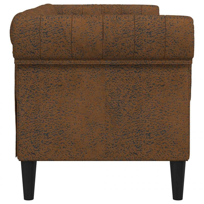 Sofa Brązowy 182,5 x 74,5 x 74,5 cm Poliester