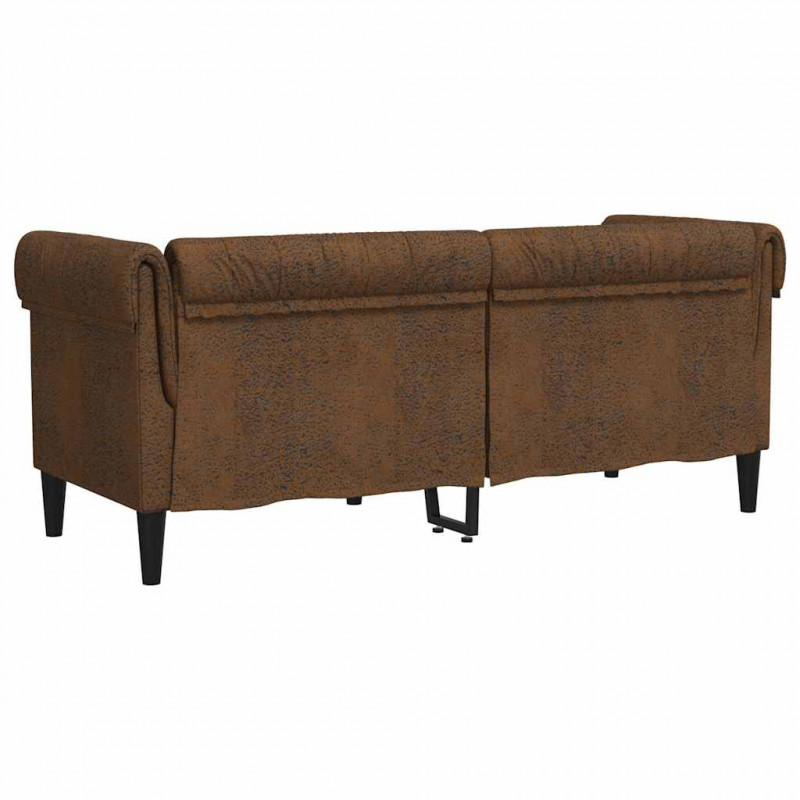 Sofa Brązowy 182,5 x 74,5 x 74,5 cm Poliester