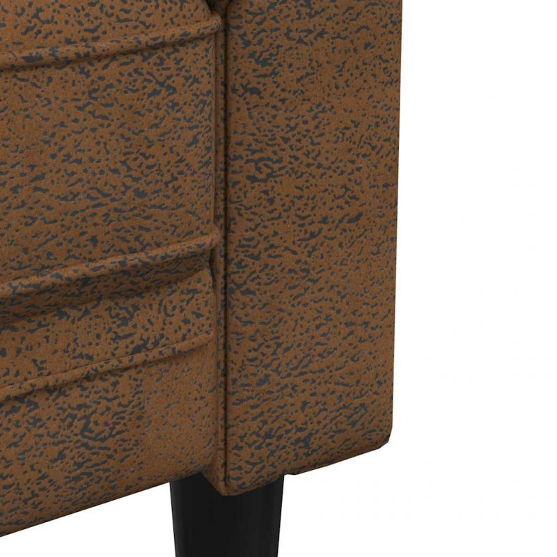 Sofa Brązowy 182,5 x 74,5 x 74,5 cm Poliester