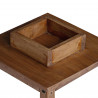 Latarnia 3 pcs Naturalny Drewno mahoniowe