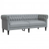 Sofa Jasnoszary 201,5 x 74,5 x 74,5 cm Poliester