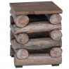 Halka Naturalny 30 x 30 x 38 cm Lite drewno teakowe