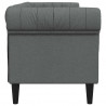 Sofa Ciemnoszary 201,5 x 74,5 x 74,5 cm Poliester
