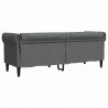 Sofa Ciemnoszary 201,5 x 74,5 x 74,5 cm Poliester