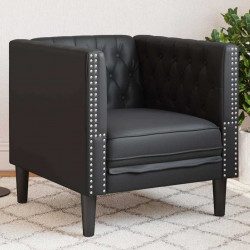Sofa Czarny 74,5 x 71 x 70,5 cm PVC