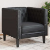 Sofa Czarny 74,5 x 71 x 70,5 cm PVC