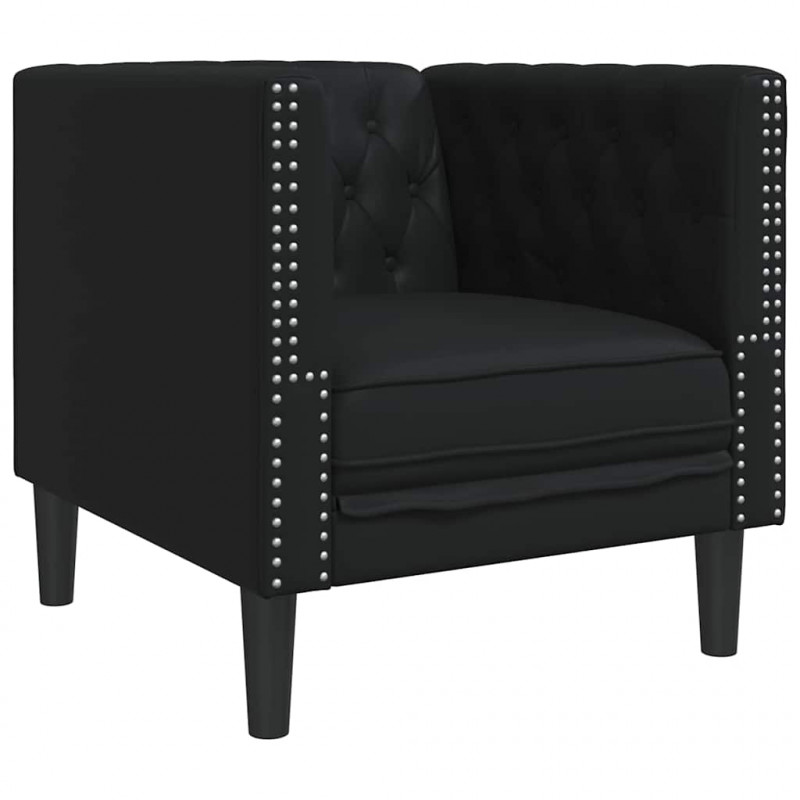 Sofa Czarny 74,5 x 71 x 70,5 cm PVC