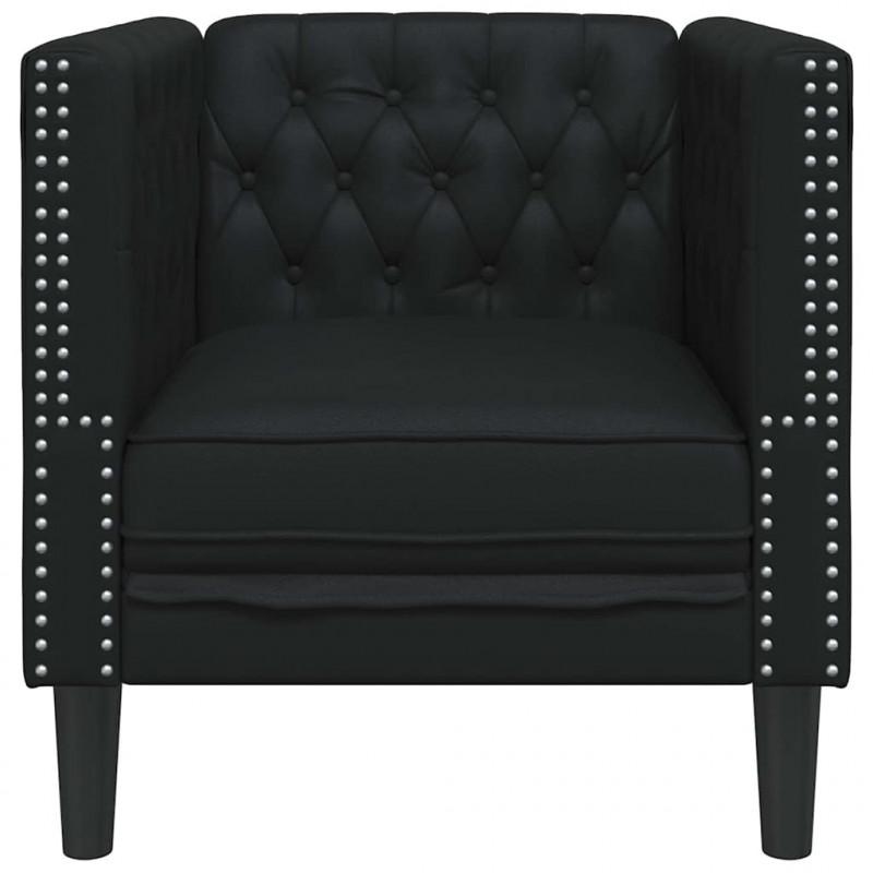 Sofa Czarny 74,5 x 71 x 70,5 cm PVC