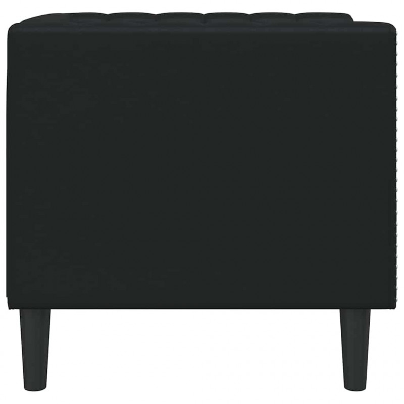 Sofa Czarny 74,5 x 71 x 70,5 cm PVC