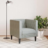 Sofa Jasnoszary 74,5 x 71 x 70,5 cm Aksamit