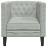 Sofa Jasnoszary 74,5 x 71 x 70,5 cm Aksamit