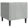 Sofa Jasnoszary 74,5 x 71 x 70,5 cm Aksamit