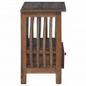 Stolik nocny Brązowy 30 x 30 x 47 cm Lite Drewno Recyklingowe
