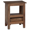 Stolik nocny Brązowy 30 x 30 x 47 cm Lite Drewno Recyklingowe