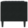 Sofa Czarny 74,5 x 71 x 70,5 cm Aksamit