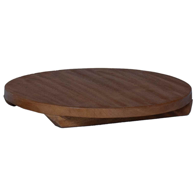 Stołek Roślinny 3 pcs Brązowy Drewno mahoniowe