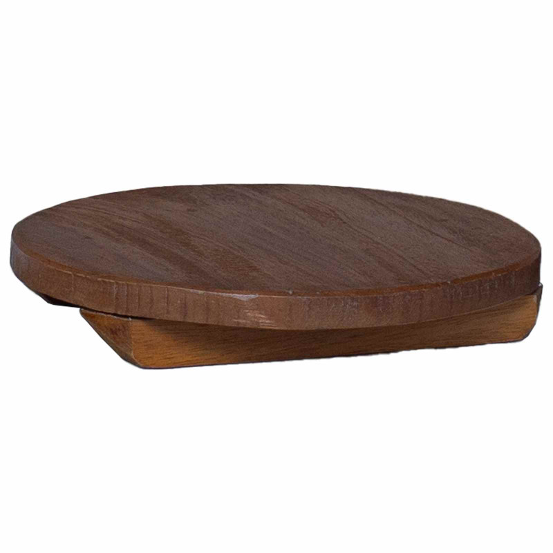 Stołek Roślinny 3 pcs Brązowy Drewno mahoniowe