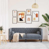 Sofa Ciemnoszary 174 x 74,5 x 70,5 cm Aksamit