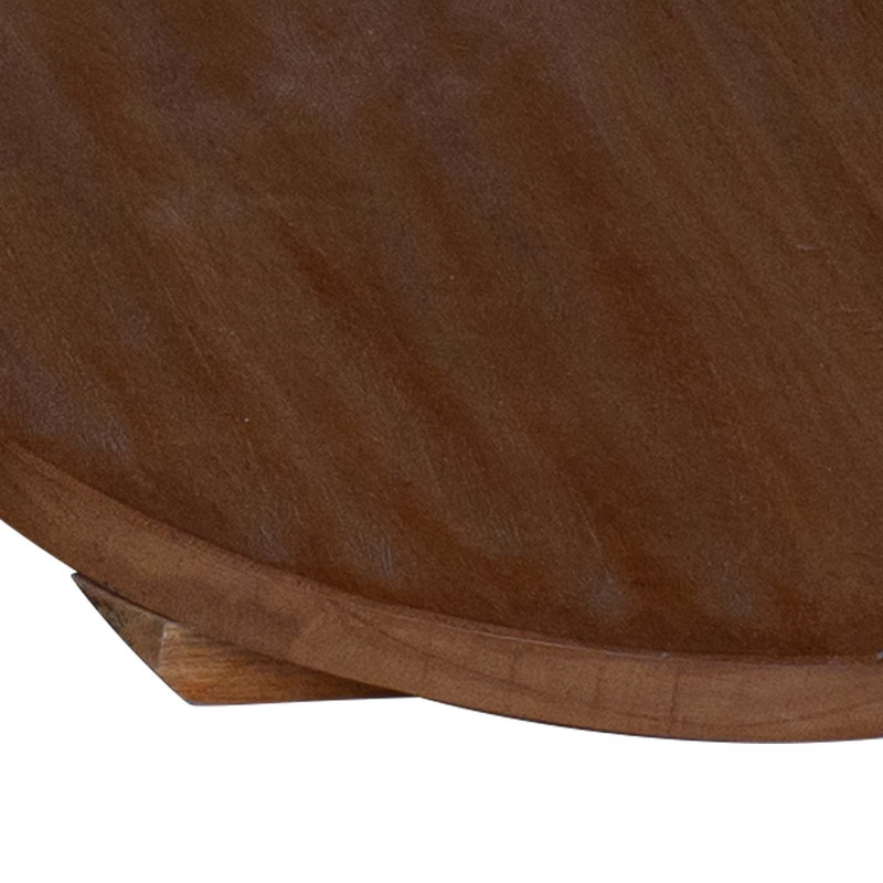 Stołek Roślinny 3 pcs Brązowy Drewno mahoniowe