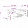 Sofa Ciemnoszary 174 x 74,5 x 70,5 cm Aksamit