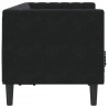 Sofa Czarny 174 x 74,5 x 70,5 cm Aksamit