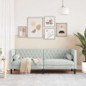 Sofa Jasnoszary 194 x 74,5 x 70,5 cm Aksamit
