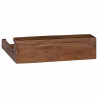 Etui Brązowy 36 x 30 x 10 cm Lite drewno mahoniowe