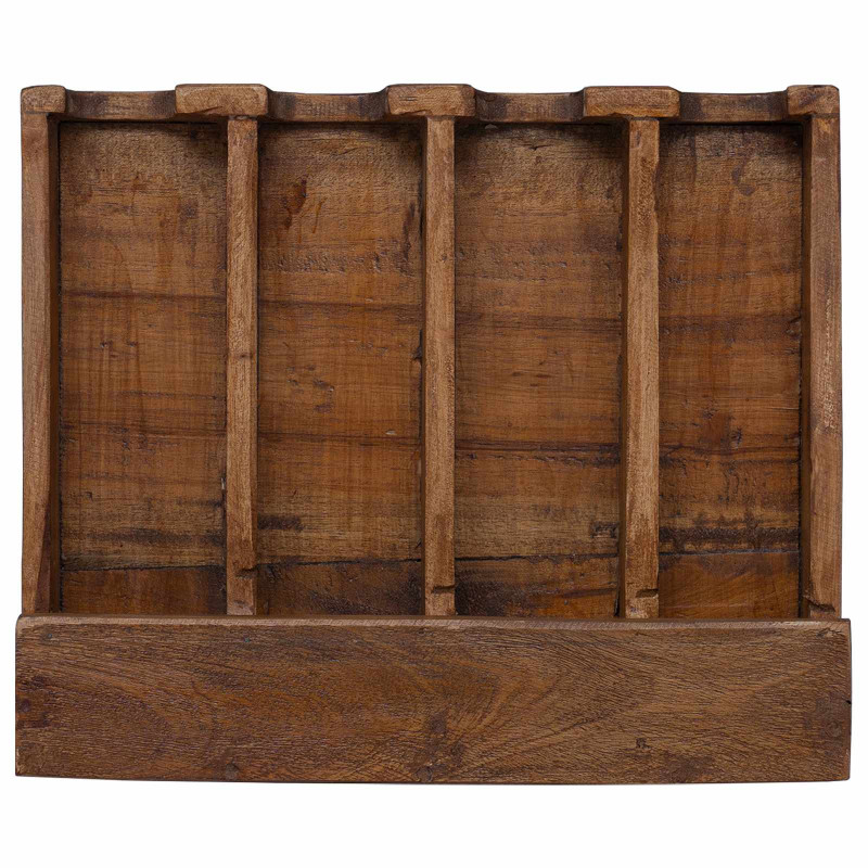 Etui Brązowy 36 x 30 x 10 cm Lite drewno mahoniowe