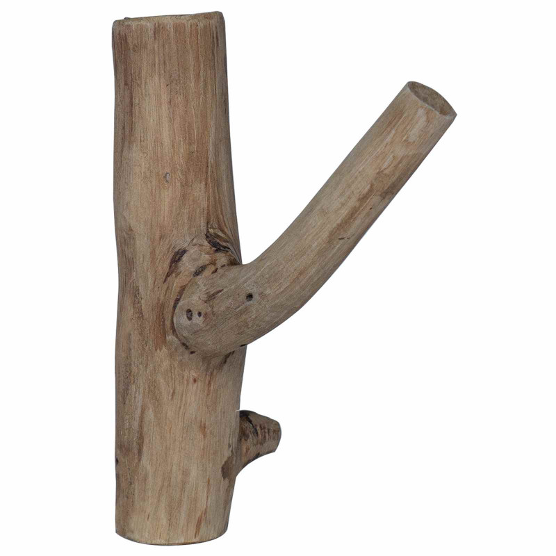 Hak Brązowy 4 x 4 x 14 cm Lite Drewno Recyklingowe