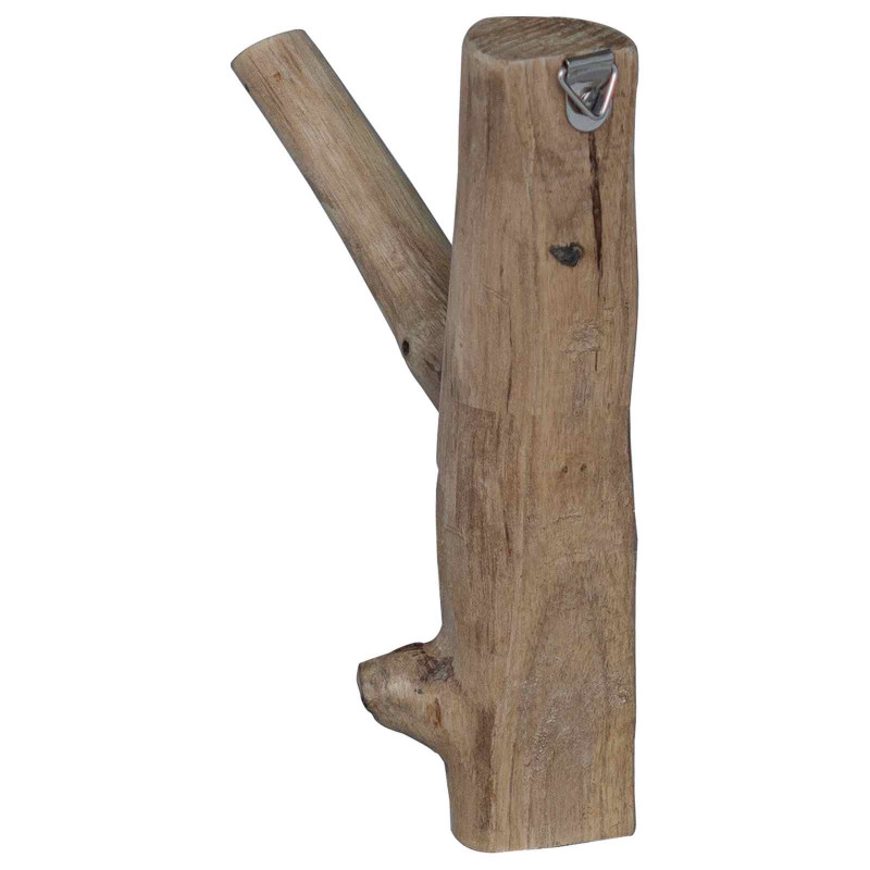 Hak Brązowy 4 x 4 x 14 cm Lite Drewno Recyklingowe
