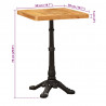 Stolik bistro Brązowy 50 x 50 x 76 cm Drewno z mango