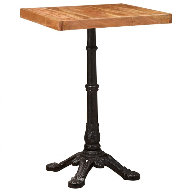 Stolik bistro Brązowy 50 x 50 x 76 cm Lite Drewno Akacji