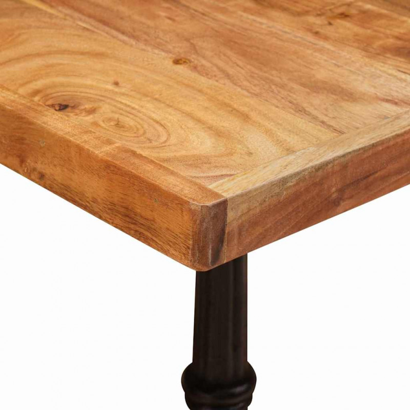 Stolik bistro Brązowy 50 x 50 x 76 cm Lite Drewno Akacji