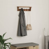 Wieszak Brązowy 50 x 10 x 14 cm Lite drewno mahoniowe