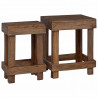 Stojak na rośliny 2 pcs Brązowy 70 x 11 x 27 cm