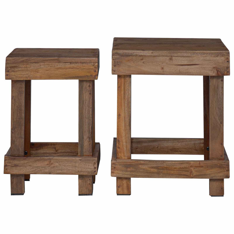 Stojak na rośliny 2 pcs Brązowy 70 x 11 x 27 cm
