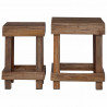 Stojak na rośliny 2 pcs Brązowy 70 x 11 x 27 cm