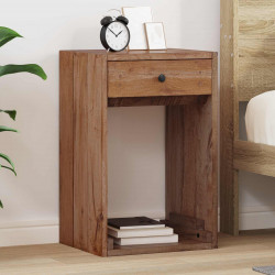Stolik nocny Brązowy 63 x 30 x 79 cm Lite drewno mahoniowe