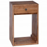 Stolik nocny Brązowy 63 x 30 x 79 cm Lite drewno mahoniowe