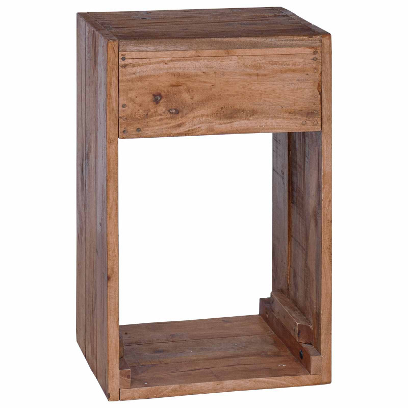 Stolik nocny Brązowy 63 x 30 x 79 cm Lite drewno mahoniowe