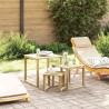 stół 3 pcs Naturalny Impregnowane drewno sosnowe