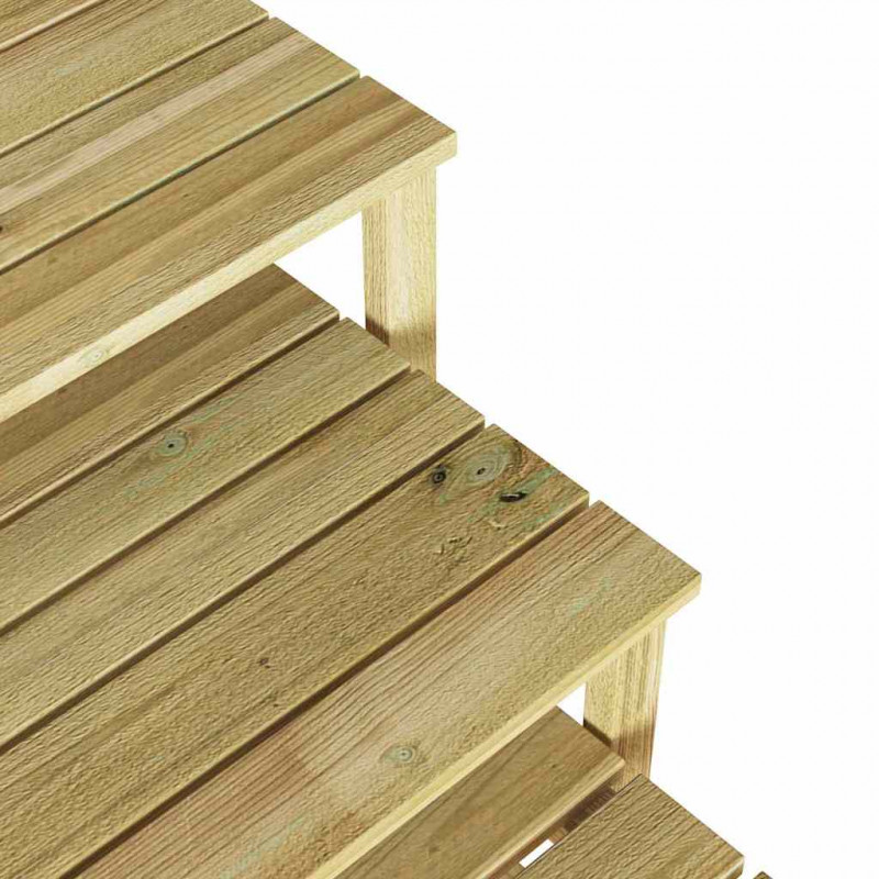 stół 3 pcs Naturalny Impregnowane drewno sosnowe