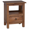 Stolik nocny Brązowy 41 x 30 x 50 cm Lite drewno mahoniowe