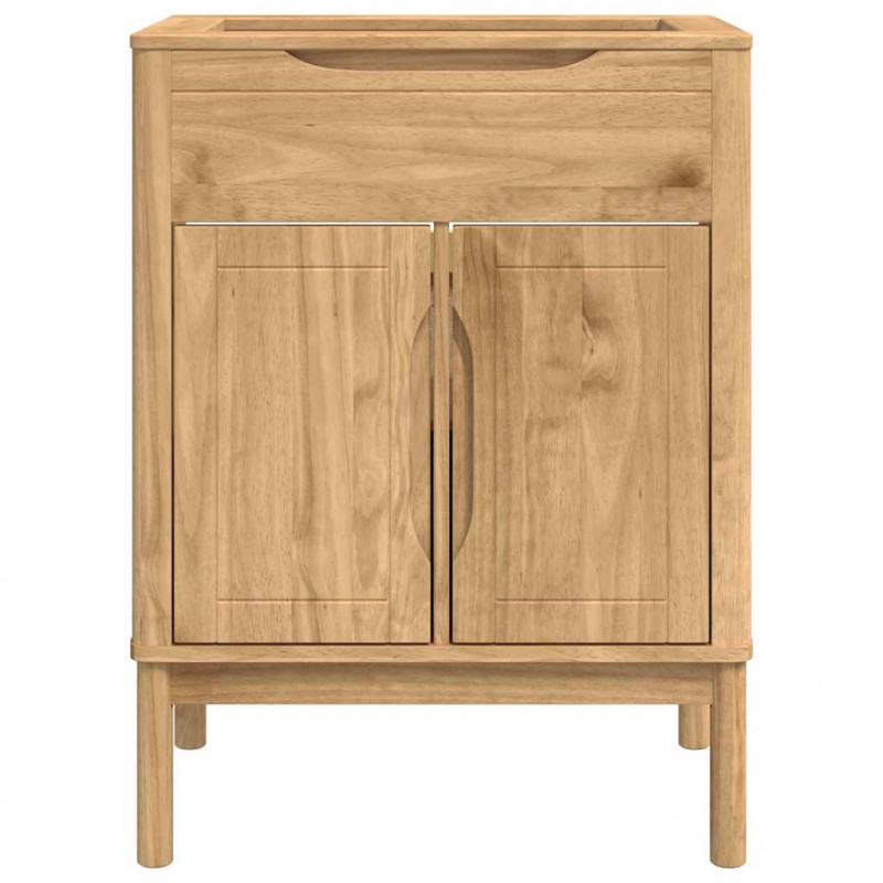 Szafka pod umywalkę z półką FLORO Woskowy brąz 60 x 40 x 80 cm