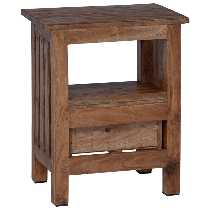 Stolik nocny Brązowy 41 x 30 x 50 cm Lite drewno mahoniowe