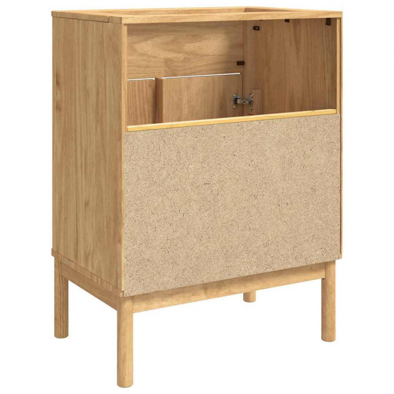 Szafka pod umywalkę z półką FLORO Woskowy brąz 60 x 40 x 80 cm