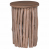Halka Naturalny 30 x 30 x 45 cm Lite drewno teakowe