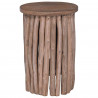 Halka Naturalny 30 x 30 x 45 cm Lite drewno teakowe
