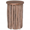 Halka Naturalny 30 x 30 x 45 cm Lite drewno teakowe