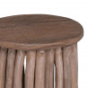 Halka Naturalny 30 x 30 x 45 cm Lite drewno teakowe